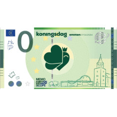 0 Euro biljet Koningsdag 27-4-2024